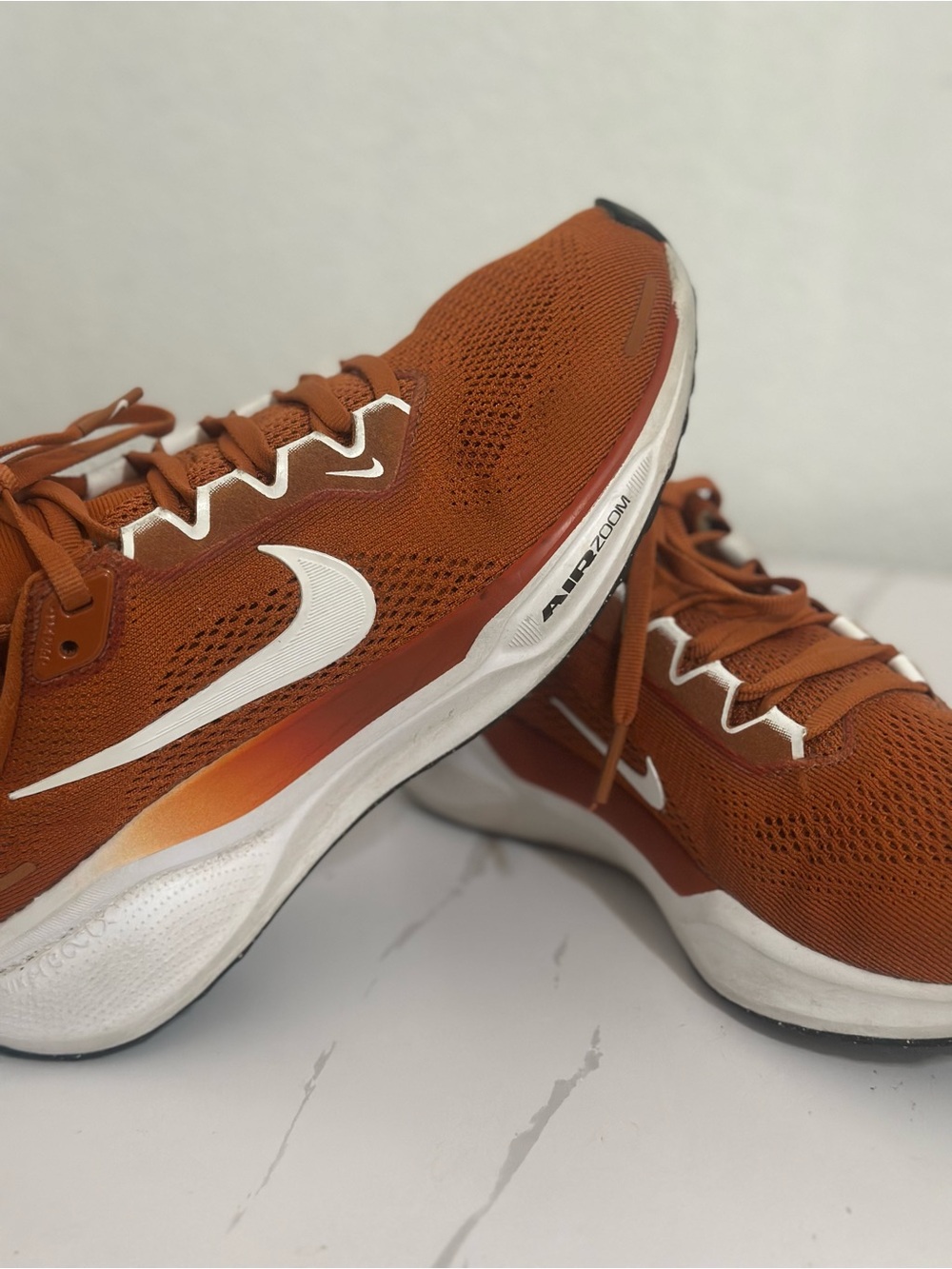 Nike Women’s Pegasus Running Shoes - Rust Orange/White - Picture 3 of 7